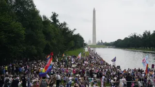 Cloudy skies can’t dim joy as thousands fill nation's capital for World Pride parade
