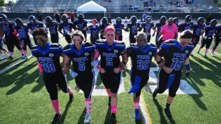 Women's tackle football gives female athletes opportunities in a game dominated by men