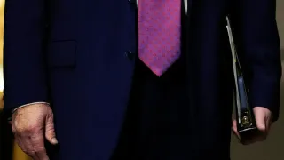 Who's calling? A reporter, and it's often President Donald Trump answering